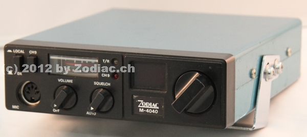 Zodiac M-4040
Typ:CB-Gerät
Frequenz:26.965-27.405 MHz
Kanäle:40
Modulationsart:FM
Leistung:4 Watt
Hergestellt ab: 1984
Schlüsselwörter: Zodiac M-4040