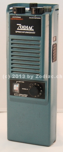 Zodiac P-5012
Typ:CB-Gerät
Frequenz:27.005-27.135 MHz
Modulationsart:AM
Kanäle:12/23
Leistung:0,5 Watt
Hergestellt ab:1977
Sonstiges: Das P-5012 hat es als 12 Kanal- und 23 Kanalversion gegeben. Hier als 12 Kanalversion
Schlüsselwörter: Zodiac P-5012