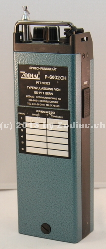 Zodiac P-6002 Rückseite
Typ:CB-Gerät
Frequenz:27 MHz
Modulationsart:AM
Kanäle:6
Leistung:0,5 Watt
Hergestellt ab: 1979
Schlüsselwörter: Zodiac P-6002 Rückseite