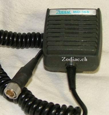 Zodiac MO-166
Monophon (Lautsprecher und Mikrofon)
mit Spiralkabel und schaubbarem Metallstecker 
zu PA-166 
Schlüsselwörter: Zodiac MO-166