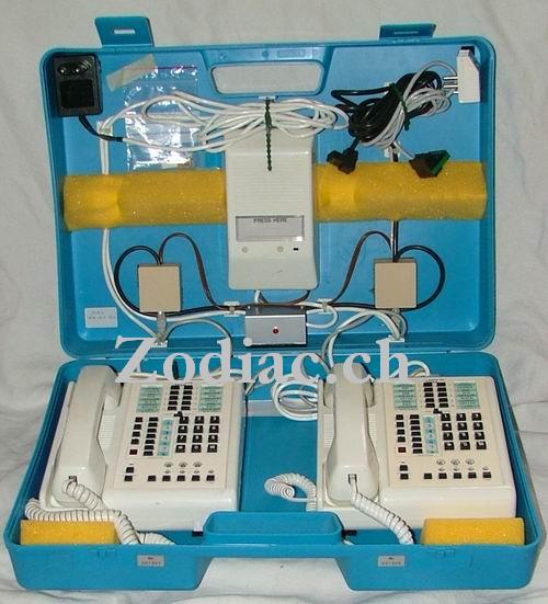 Zodiac Super 308 im Koffer
 Linienwähler Super 308
