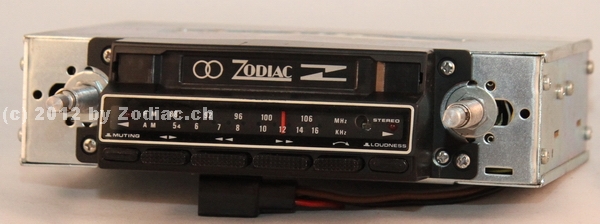 Zodiac ZCS-1000
Zodiac Autoradio
UKW / MW
mit Kassette 
Kein Funk eingebaut
Schlüsselwörter: Zodiac ZCS-1000