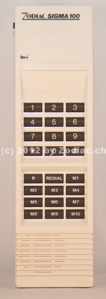 Zodiac Sigma 100
Telefon mit 10 Speichern
In der Schweiz vermutlich das
einzigste Gerät 
